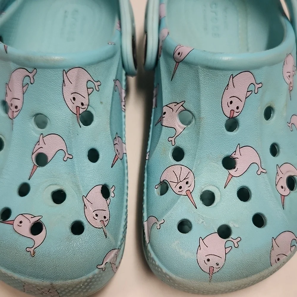 Crocs Narwal Size 9c Blue Lavendar Todder